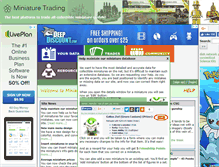 Tablet Screenshot of miniaturetrading.com